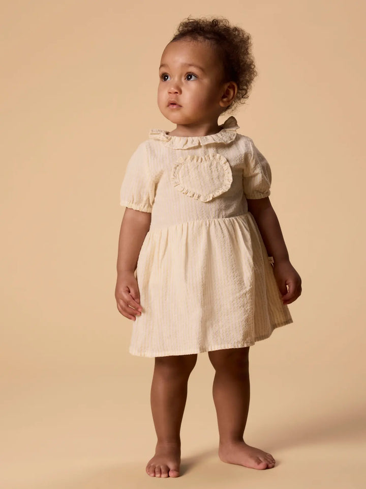 Nbffolly Ss Body Dress Lil - Coconut Milk Sahara Sun