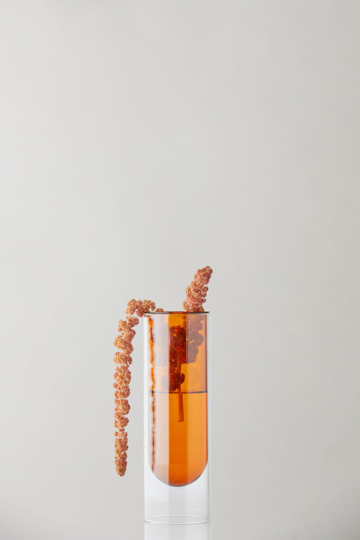 Flower Tube - Tall - Amber