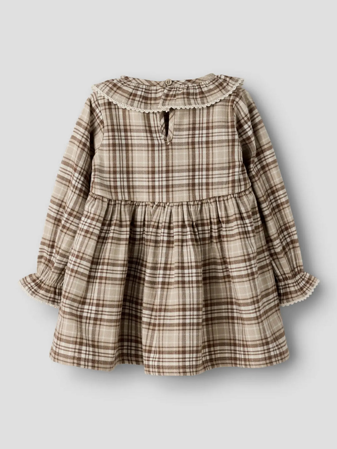 Nmfrenrik Ls Loose Dress Lil - White Pepper