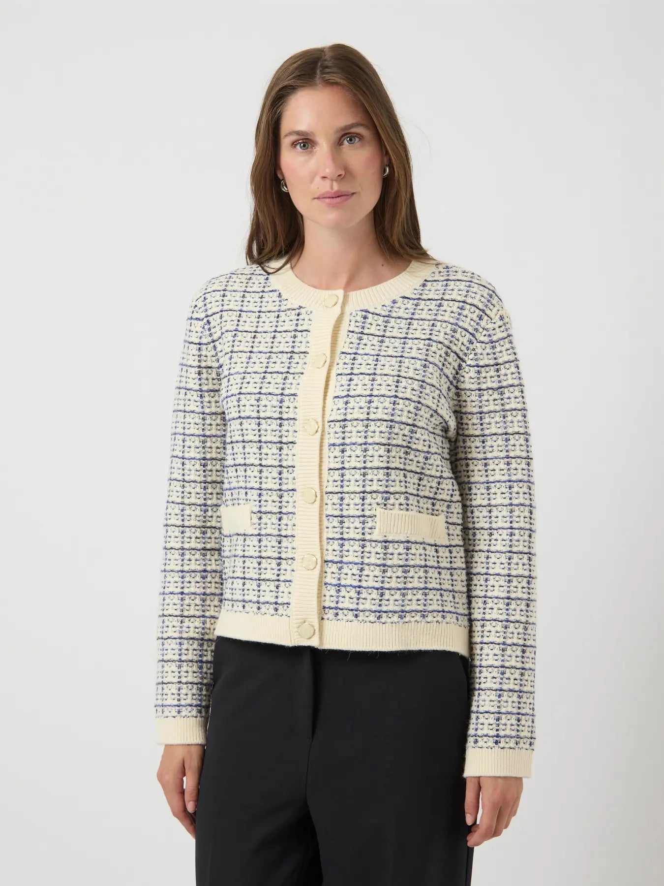 YASLivia Ls Short Knit Cardigan Noos