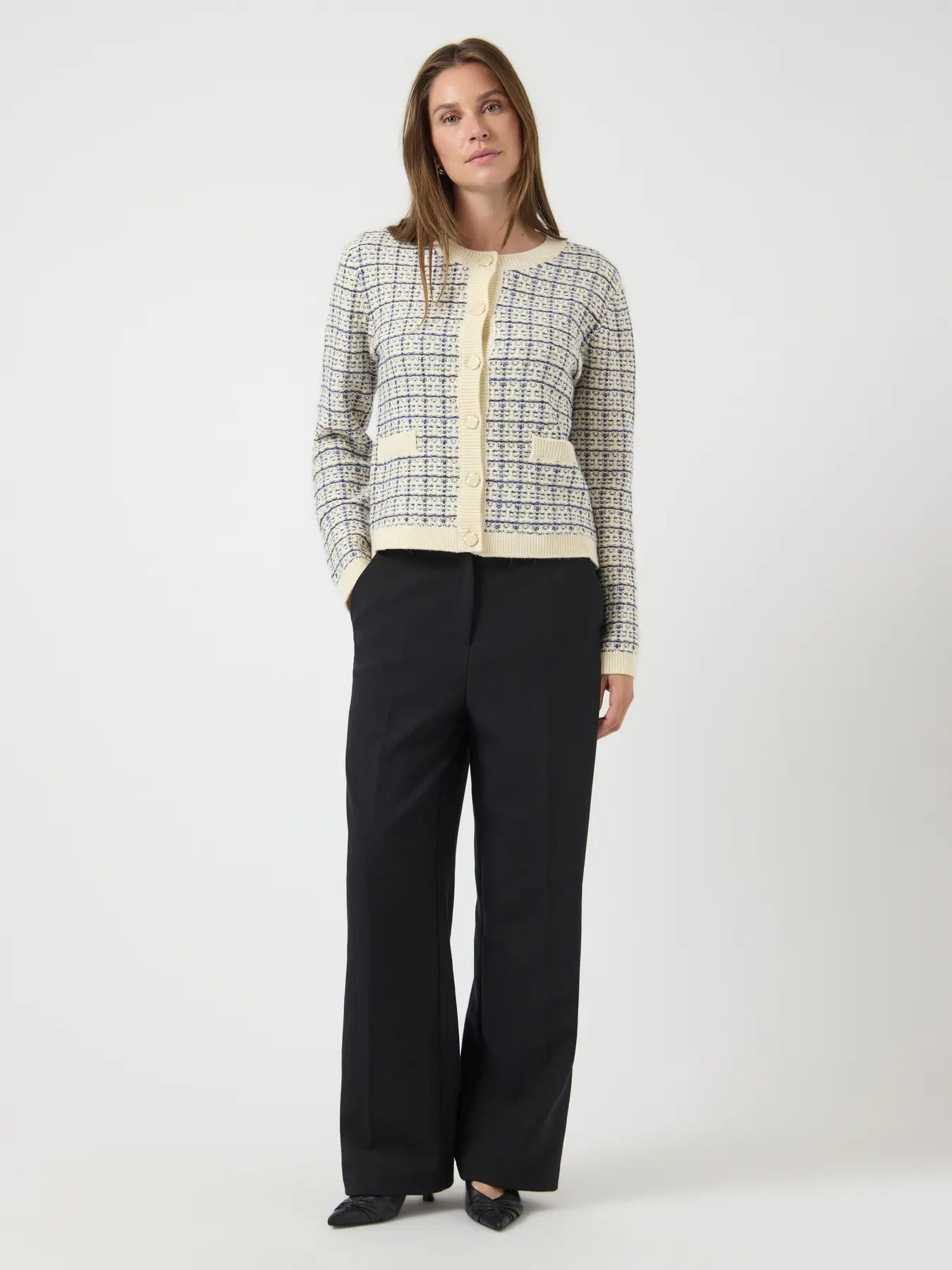 YASLivia Ls Short Knit Cardigan Noos