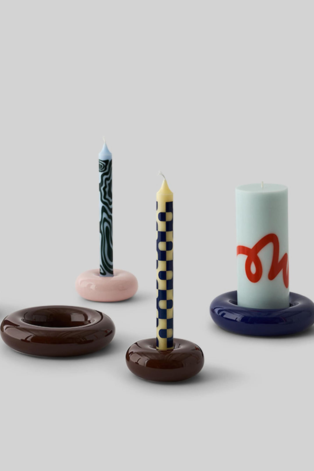Bob Candle Holder - Small - Brown