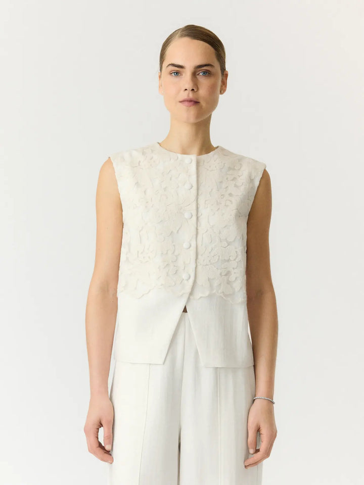 Yastama Waistcoat - Pristine Melange