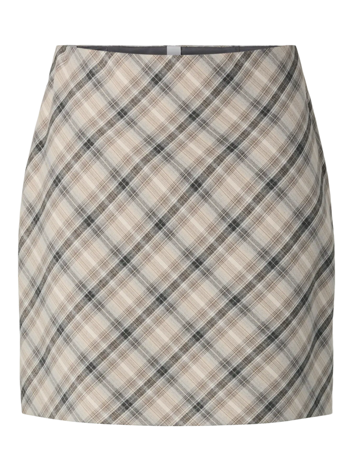 Yaschiro Hw Skirt - Dark Grey Grey Mix