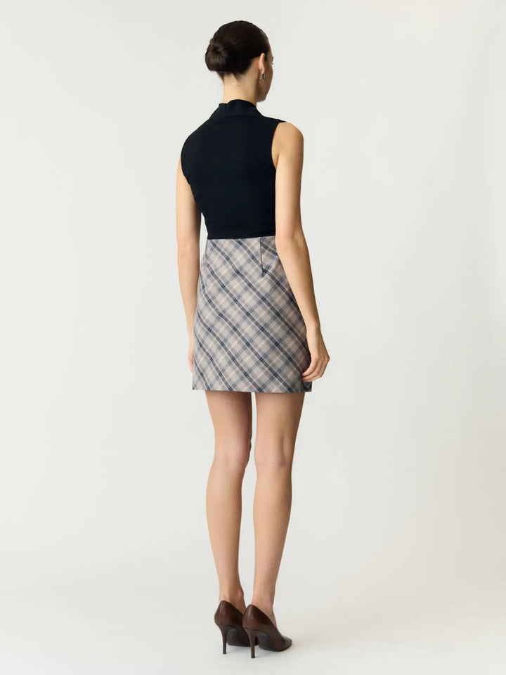 Yaschiro Hw Skirt - Dark Grey Grey Mix