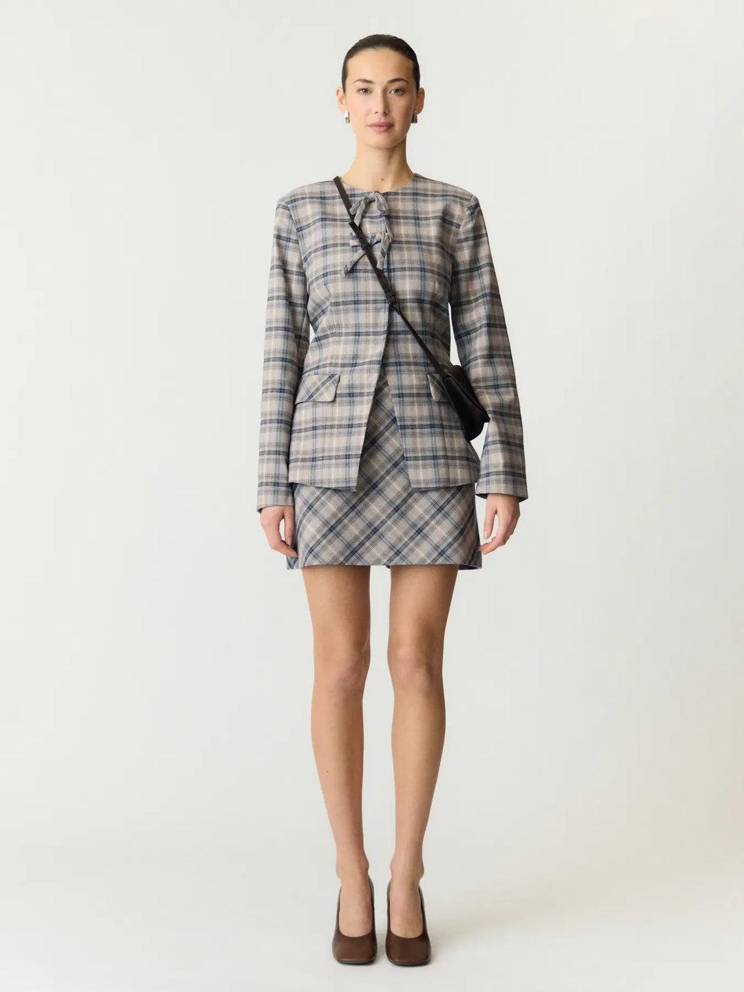 Yaschiro Hw Skirt - Dark Grey Grey Mix