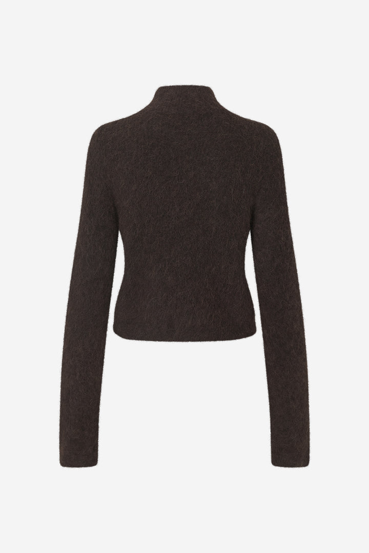 Enbessie Ls Cardigan 7289 - Chocolate Torte Mel