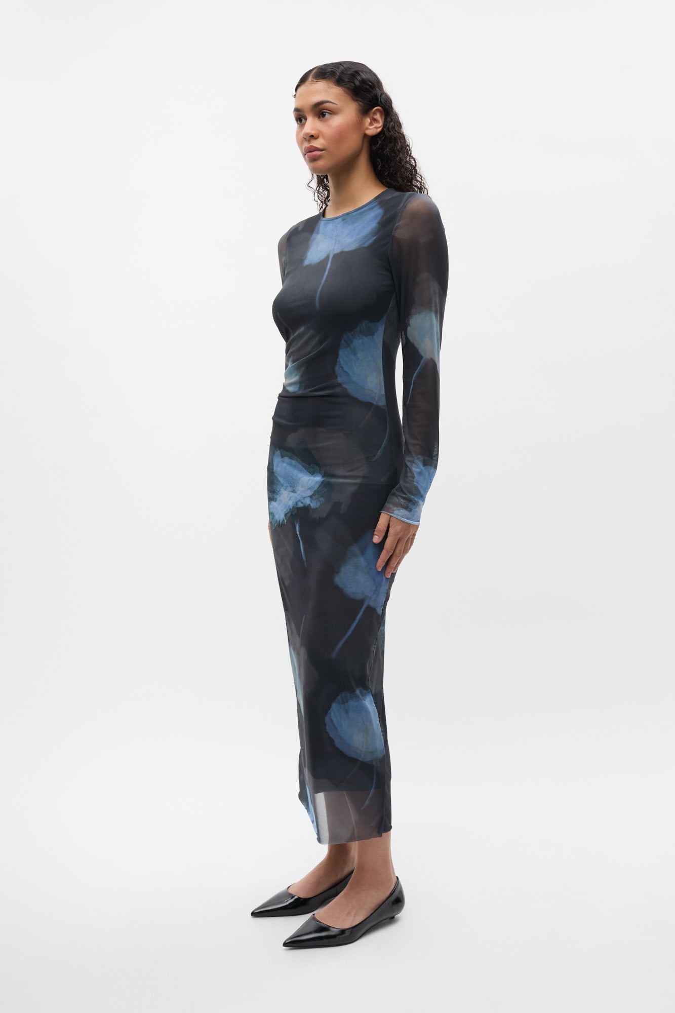 Enlomond Ls Dress Aop 7042 - Winter Garden