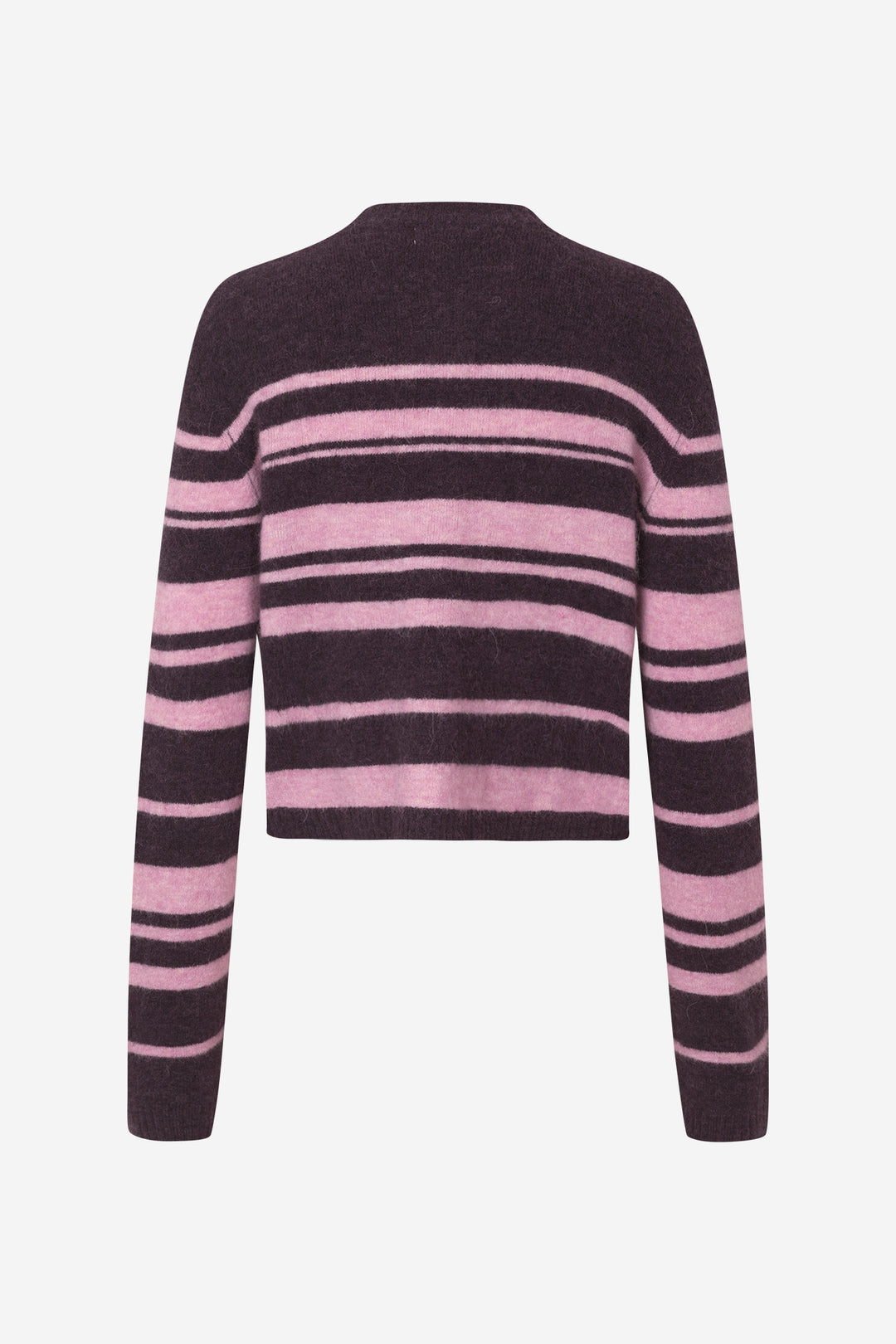 Enada Ls Relaxed Cardigan St 7216 - Begonia Stripe