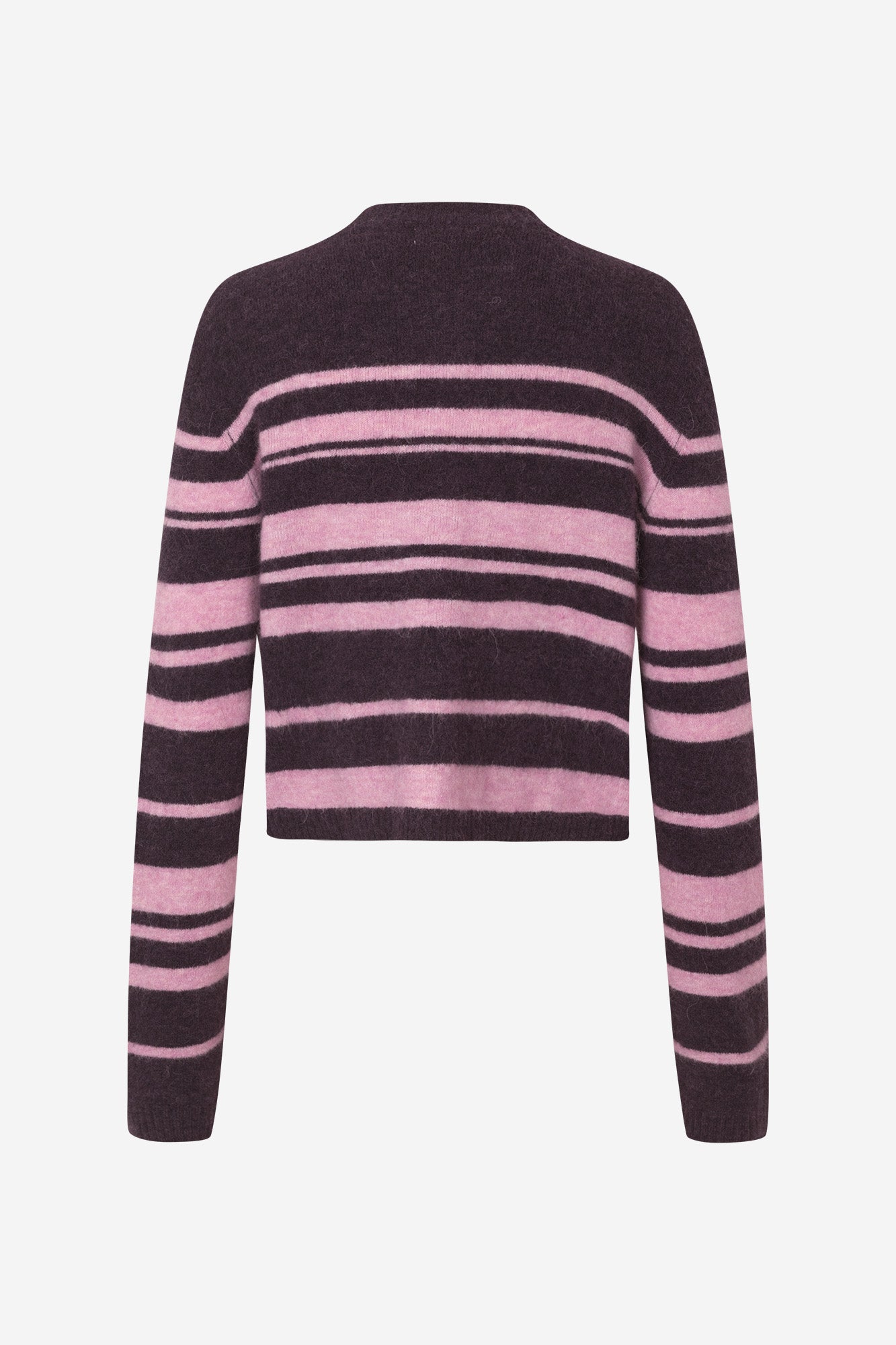 Enada Ls Relaxed Cardigan St 7216 - Begonia Stripe