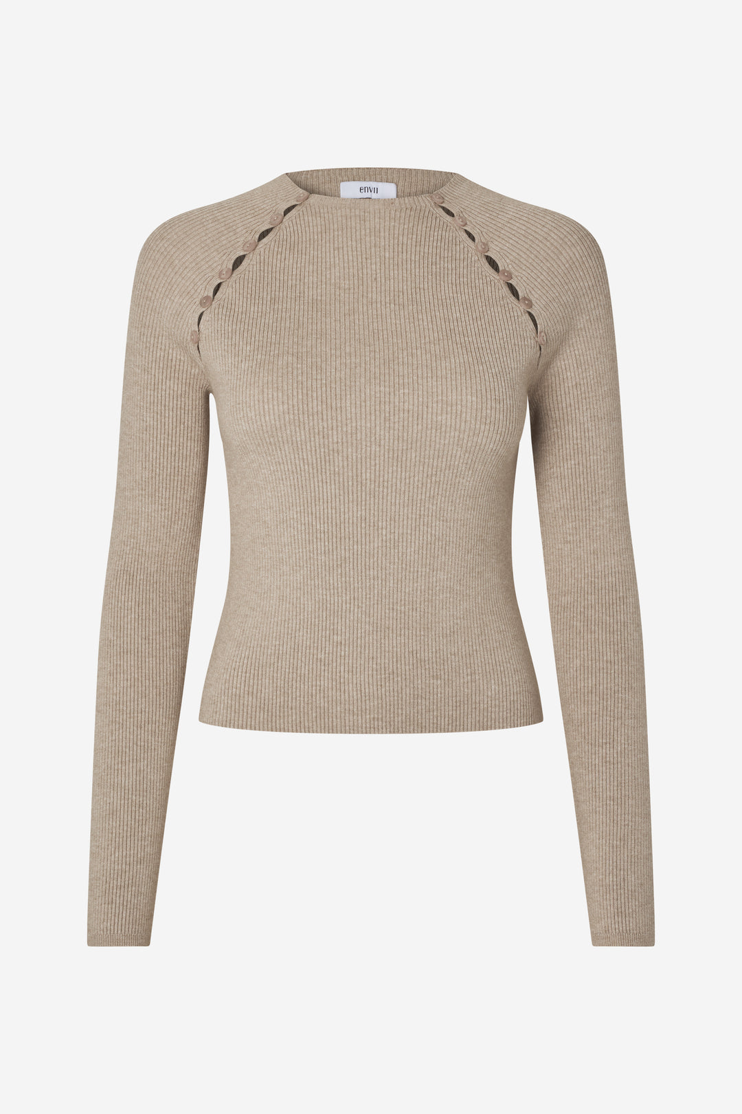 Enlana Ls Knit 7321 - Chinchilla Mel