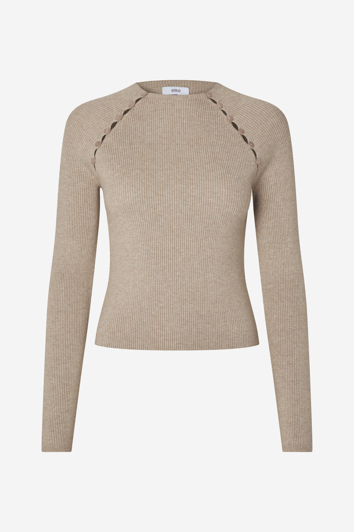 Enlana Ls Knit 7321 - Chinchilla Mel