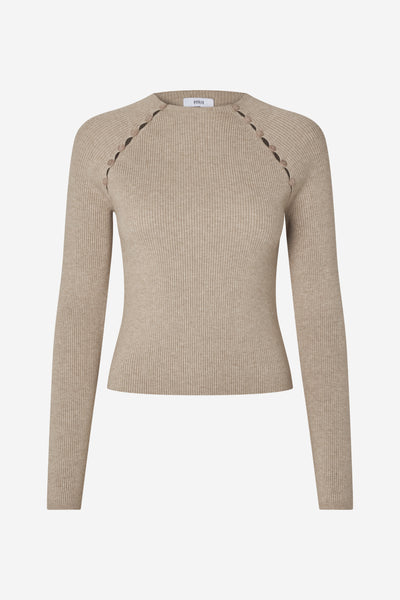 Enlana Ls Knit 7321 - Chinchilla Mel