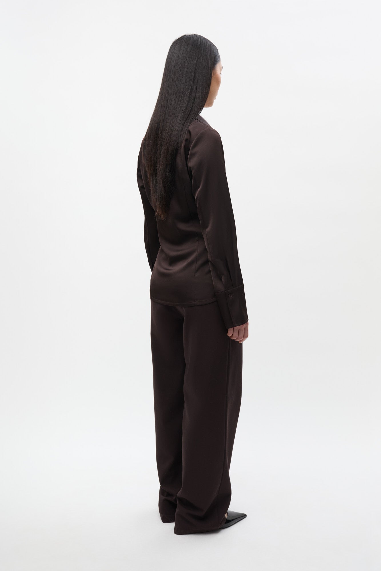 Enelena Ls Shirt 7306 - Chocolate Torte