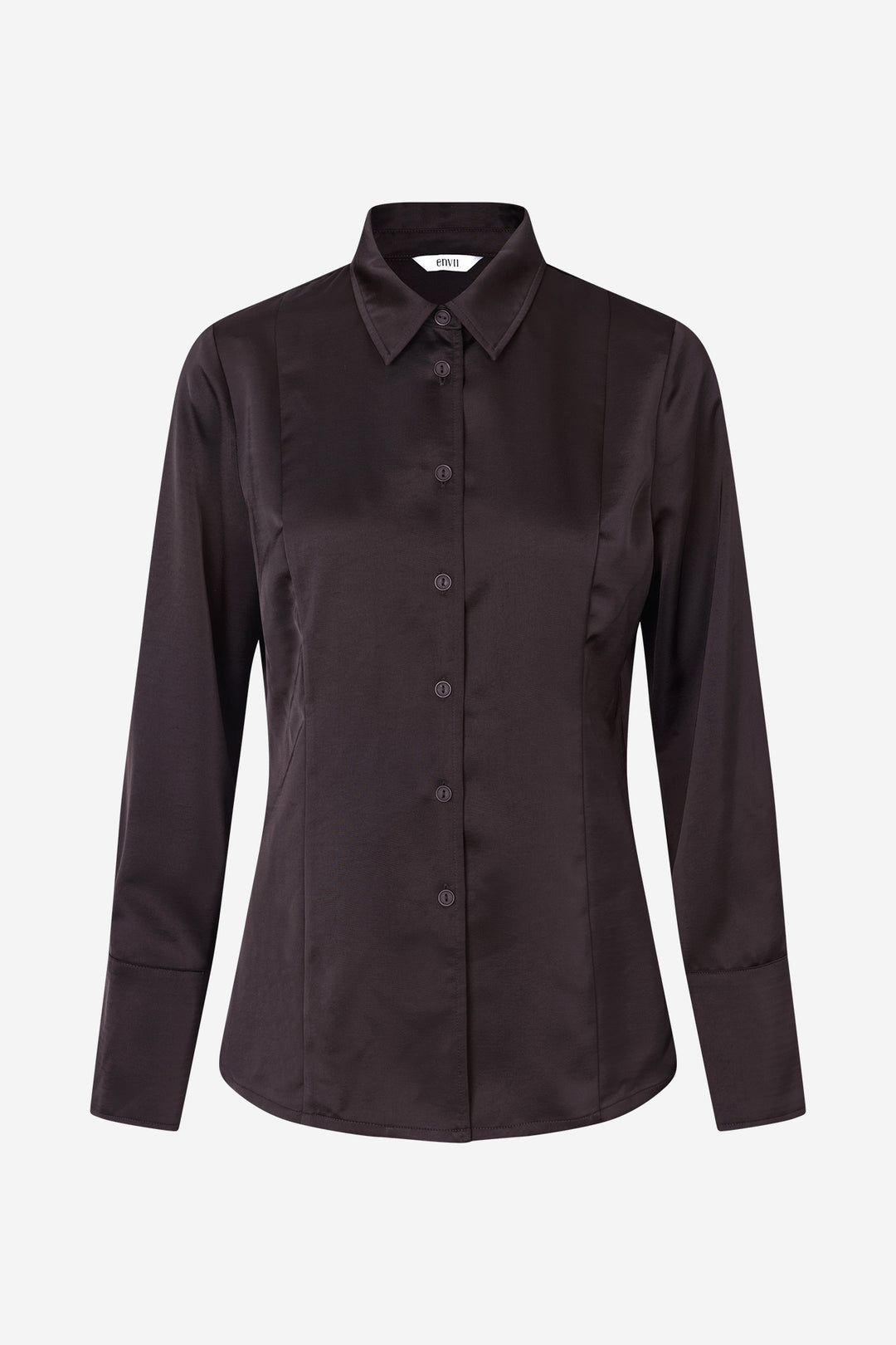 Enelena Ls Shirt 7306 - Chocolate Torte