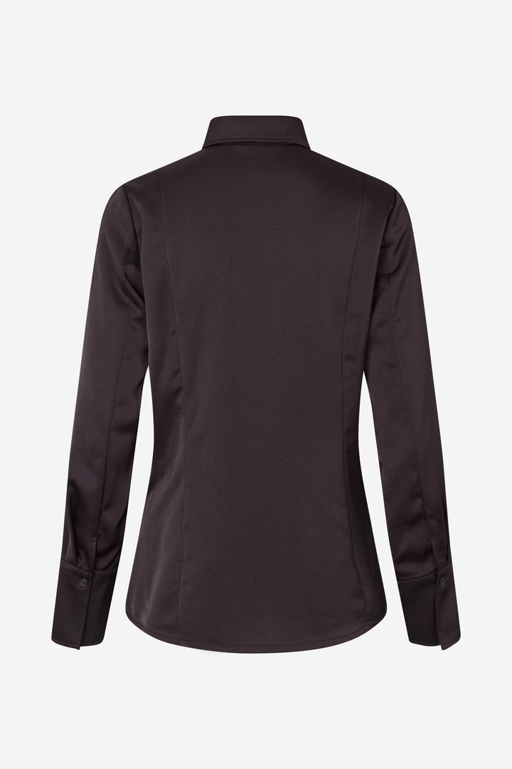 Enelena Ls Shirt 7306 - Chocolate Torte