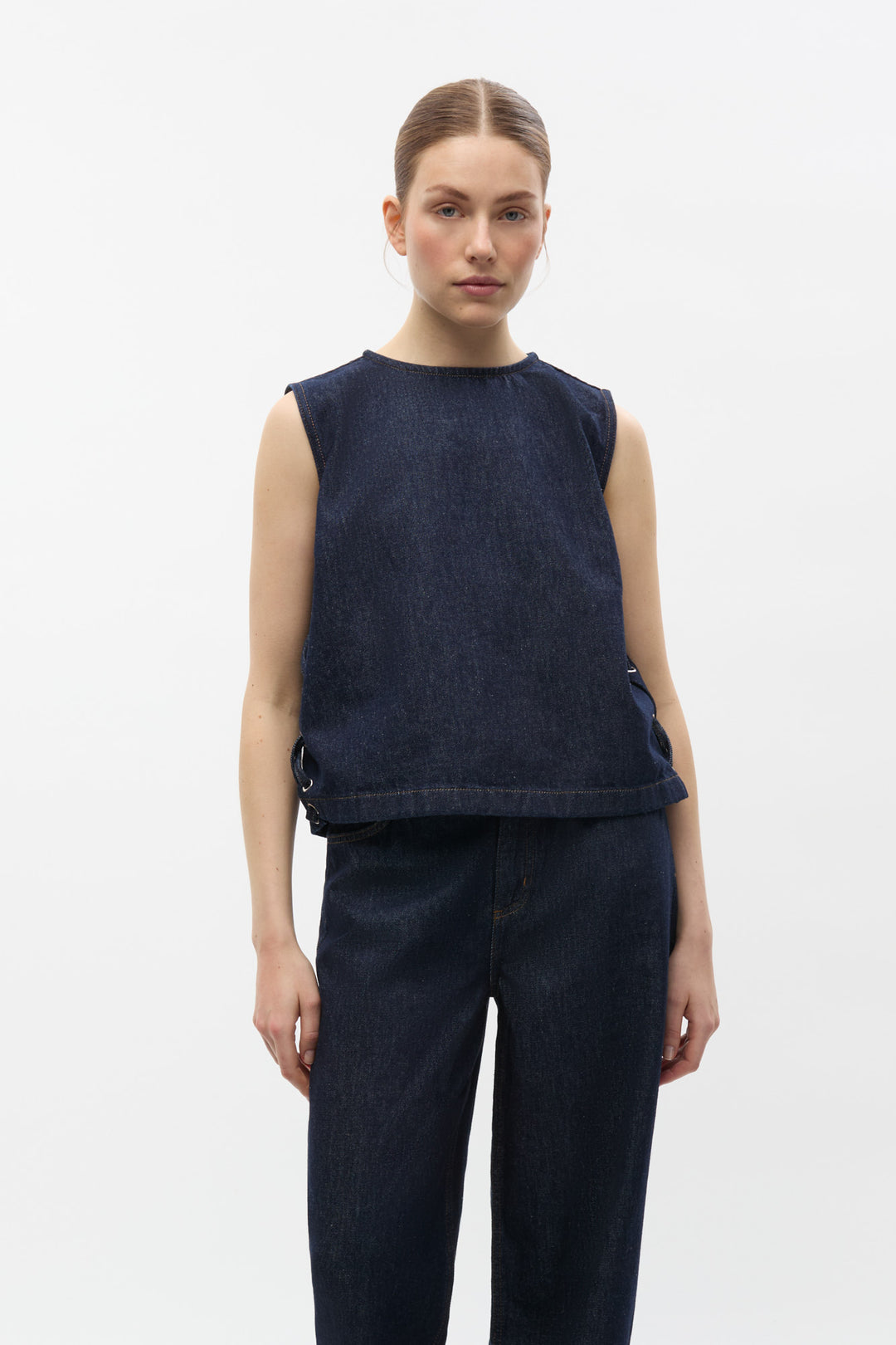 Eniris Sl Tie Top 7298 - Dark Blue Rinse