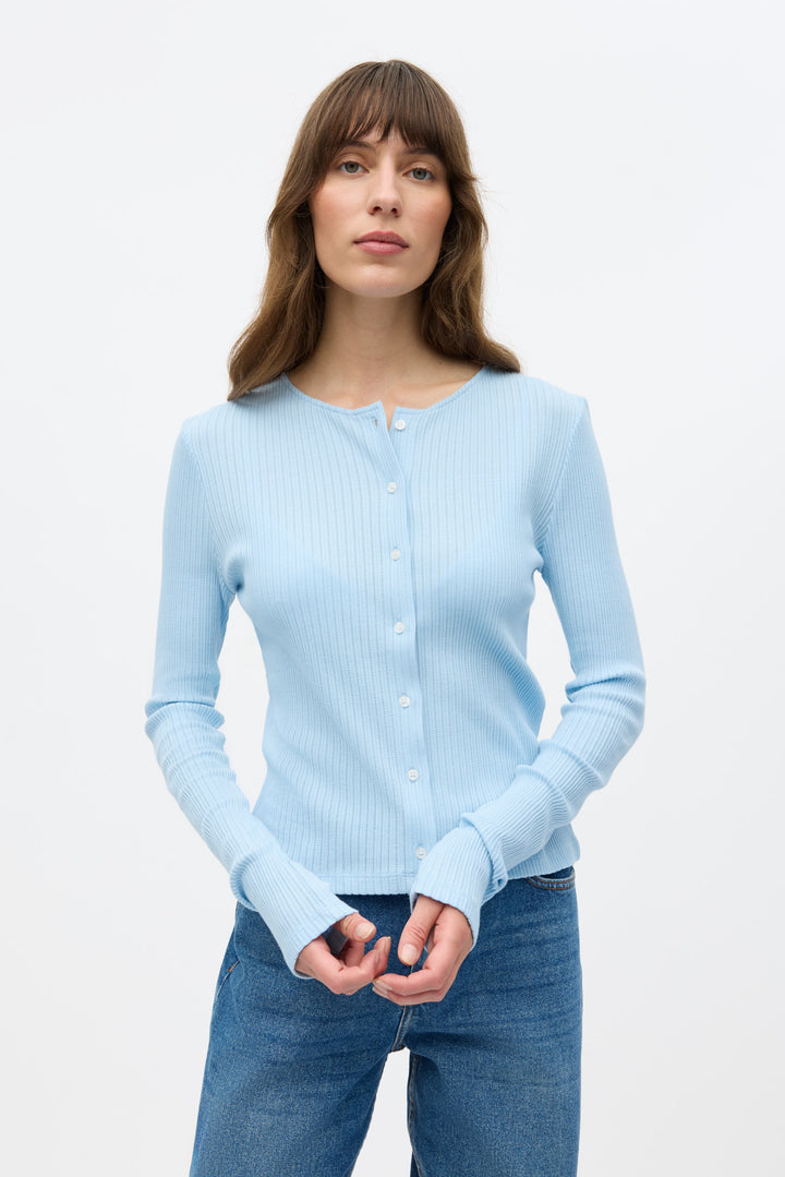 Envolvi Ls Long Cardigan 7275 - Powder Blue