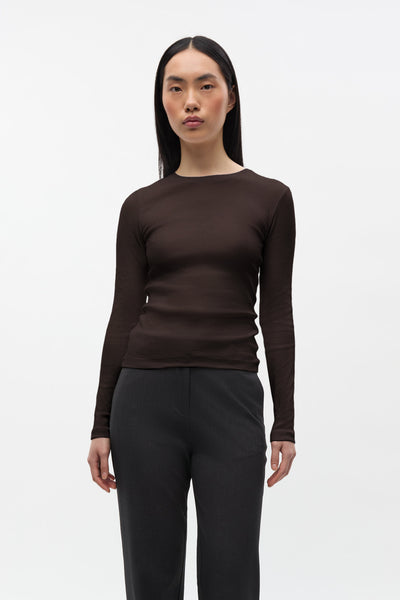 Enally Ls O-N Tee 5314 - Chocolate Torte