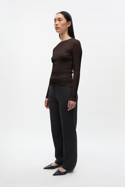 Enally Ls O-N Tee 5314 - Chocolate Torte