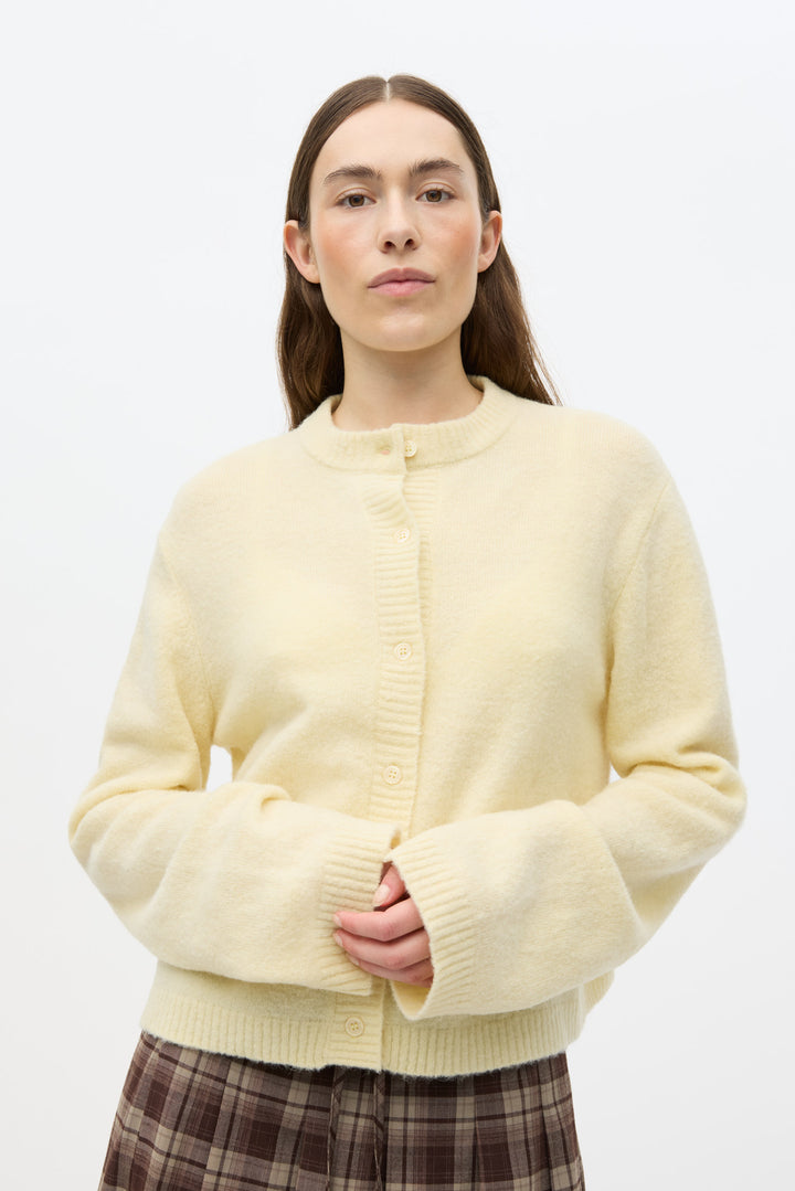 Enada Ls Relaxed Cardigan 7216 - Double Cream