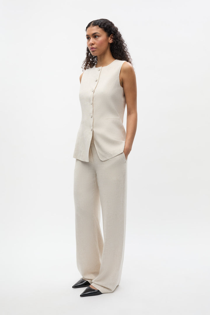 Endore O-N Long Vest 7247 - Light Sand Mel