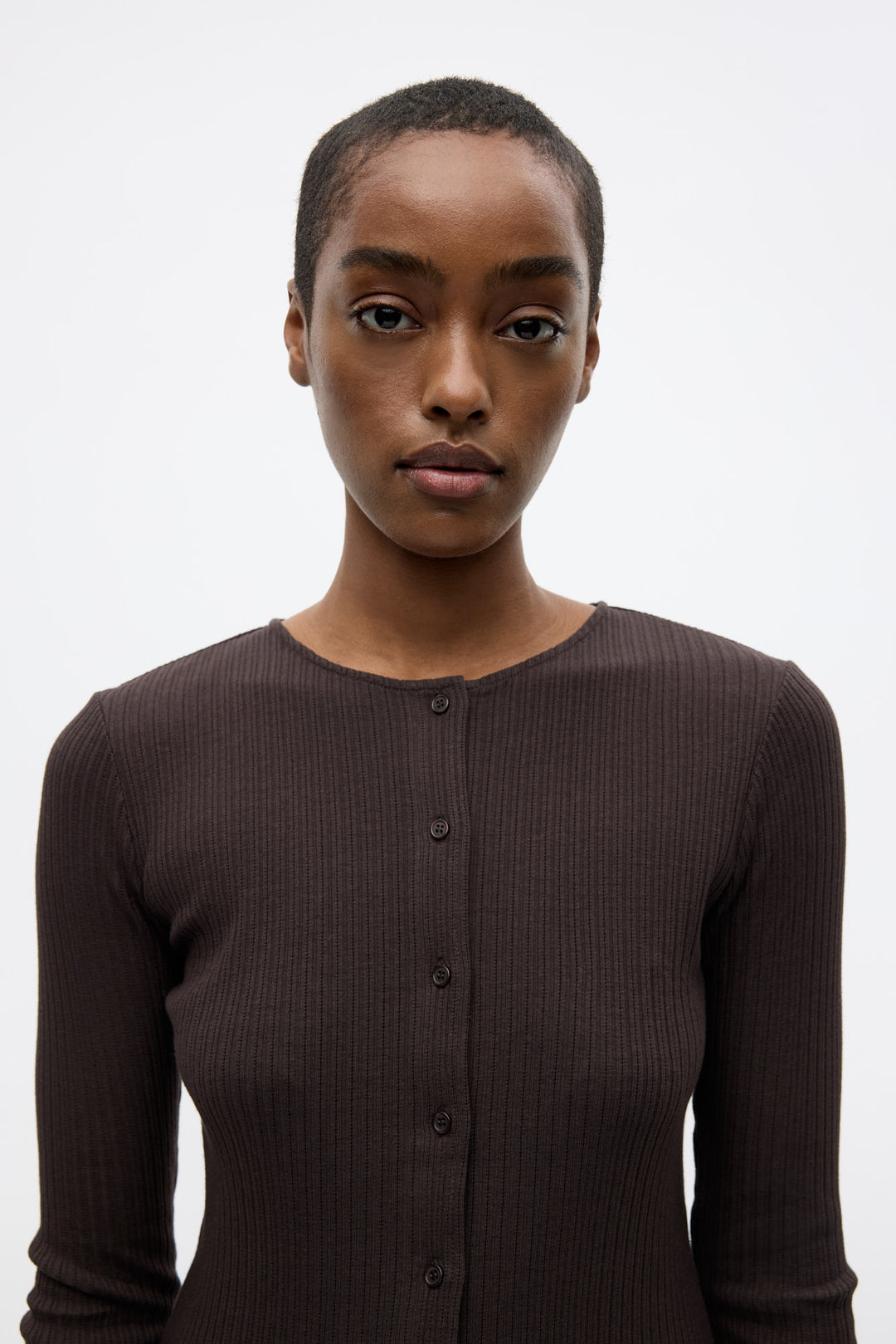 Envolvi Ls Long Cardigan 7275 - Chocolate Torte