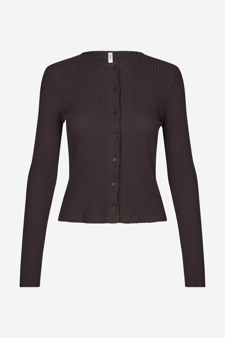 Envolvi Ls Long Cardigan 7275 - Chocolate Torte