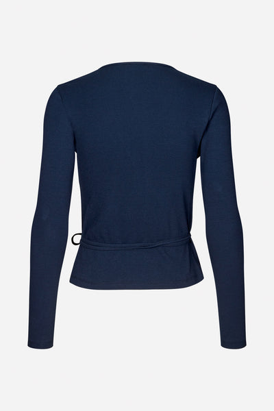 Enally Ls V-N Tee 5314 - Navy Blazer