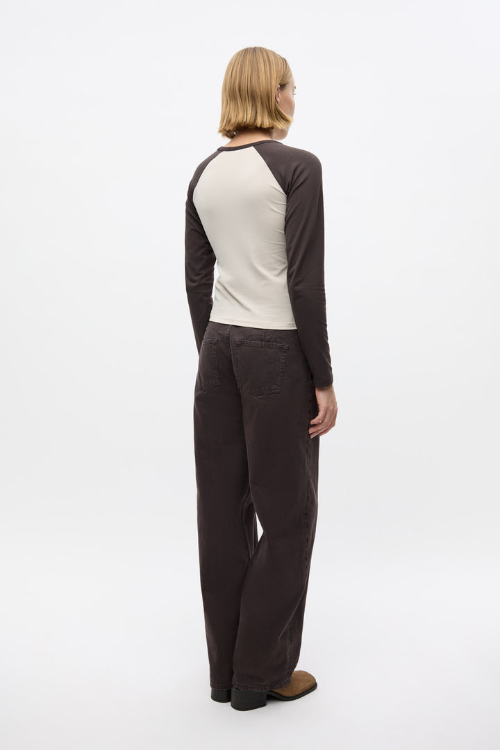 Enmolly Ls Raglan Tee 7143 - Chocolate Moon