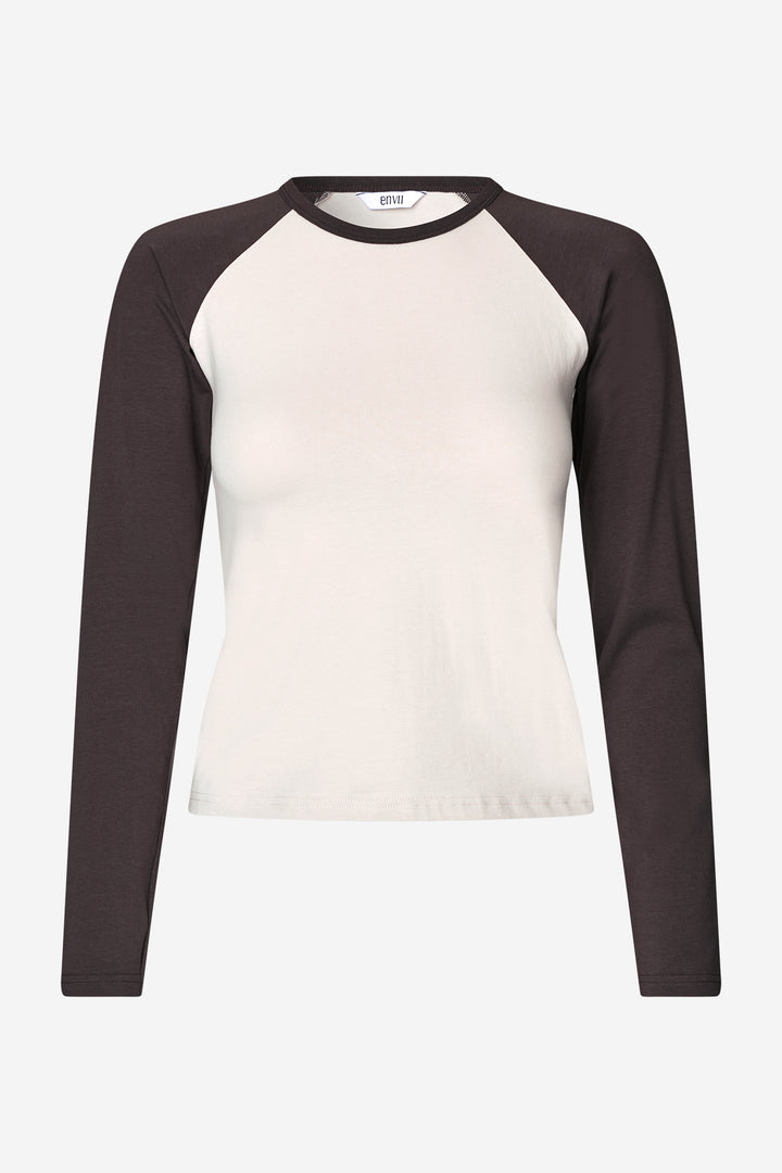 Enmolly Ls Raglan Tee 7143 - Chocolate Moon