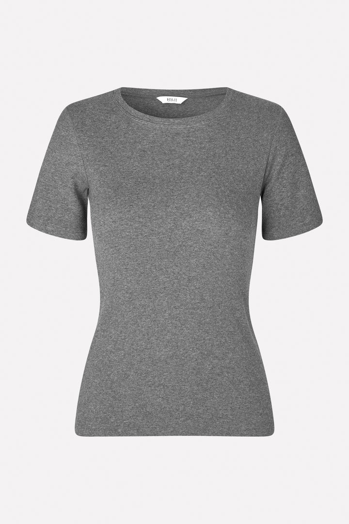 Enally Ss Crop Tee 5314 - Dark Grey Mel (Ally)
