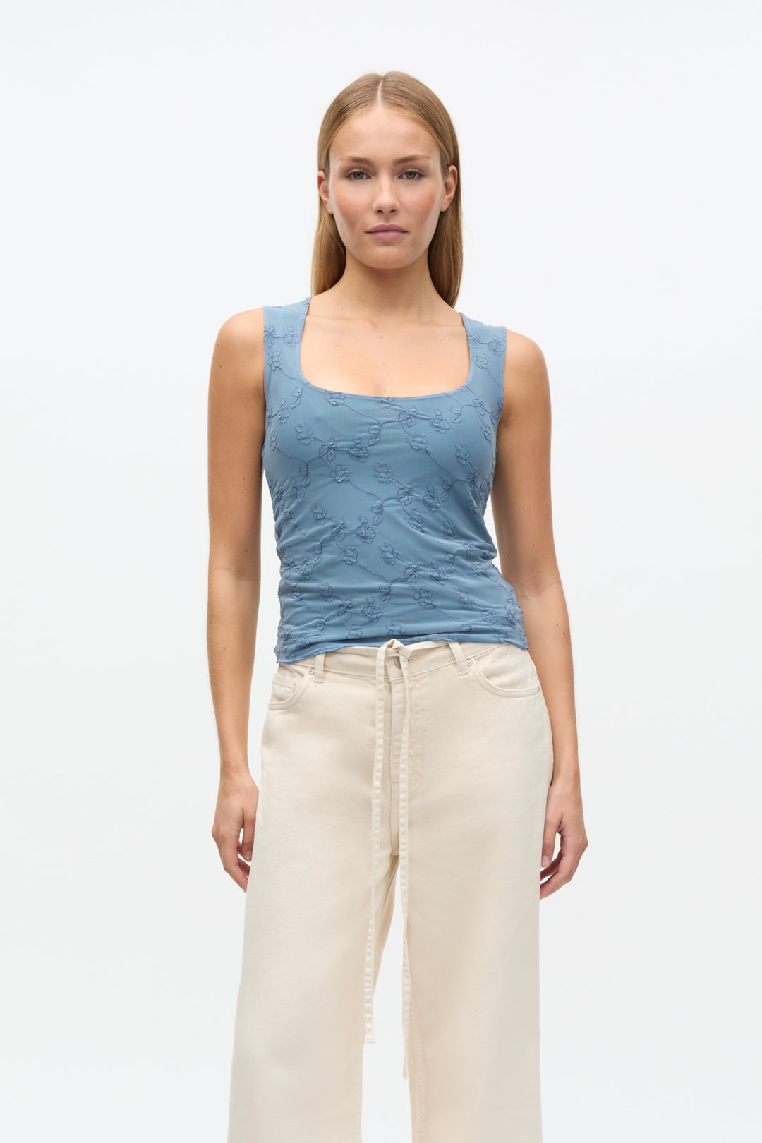 Enwilma Sl Tee 7191 - Faded Denim