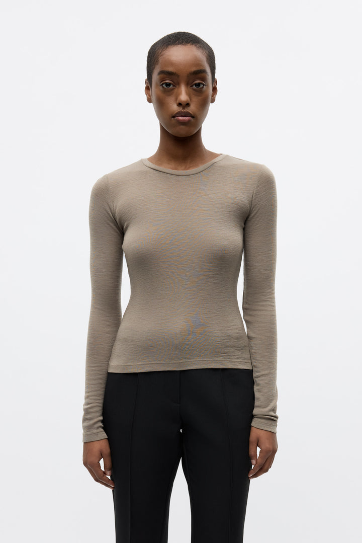 Enanna Ls O-N Tee 7226 - Brindle