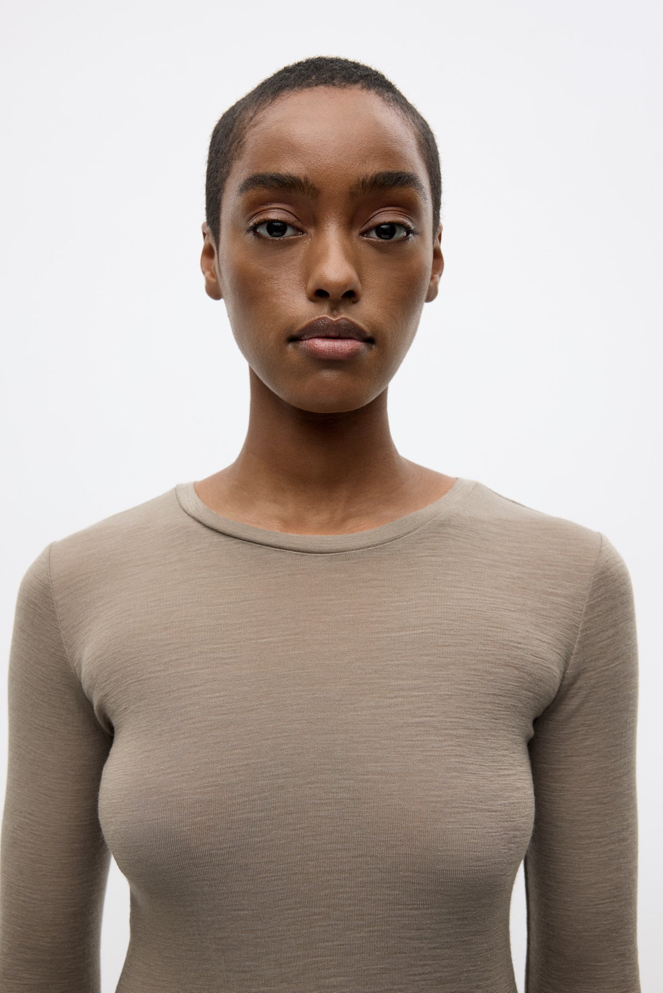 Enanna Ls O-N Tee 7226 - Brindle