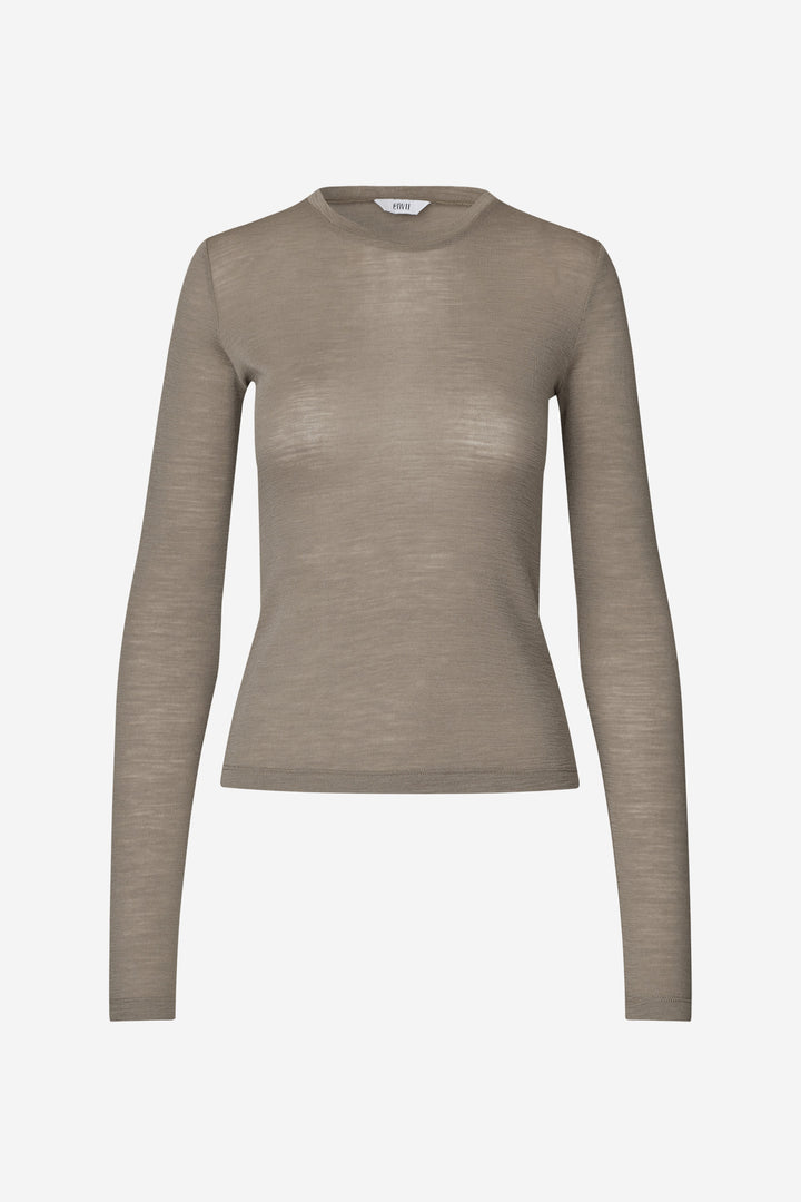 Enanna Ls O-N Tee 7226 - Brindle