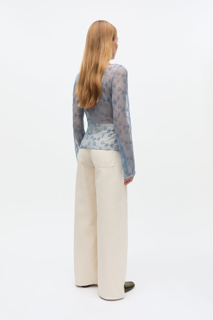 Ennicola Ls Top 7191 - Faded Denim