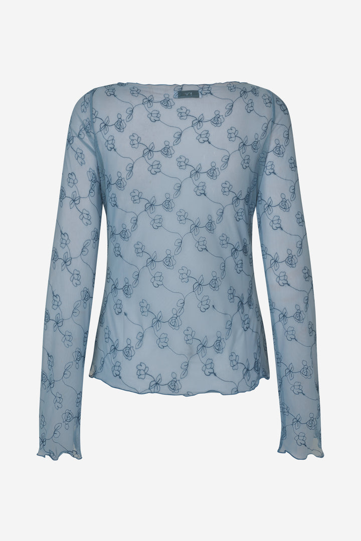Ennicola Ls Top 7191 - Faded Denim