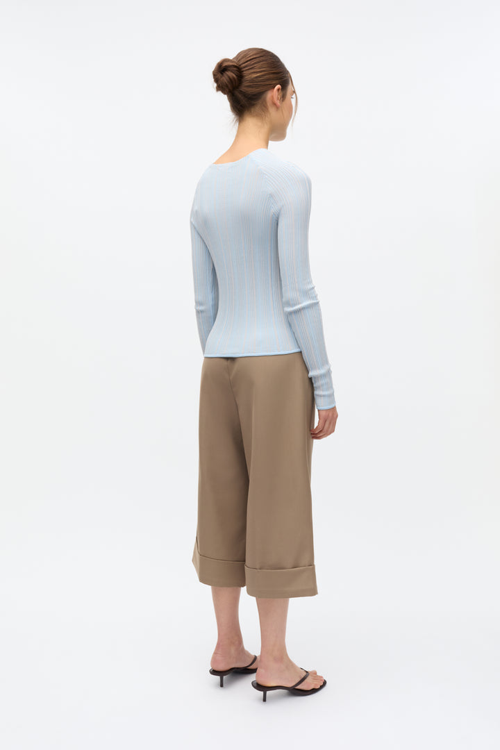 Enlany Ls Knit 7402 - Faded Denim Grey