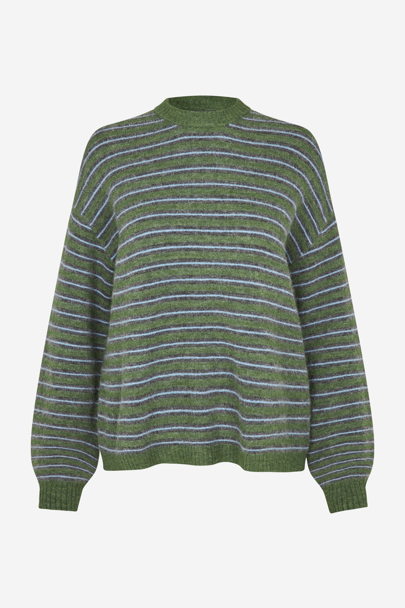 Enada Ls Knit St 7216 - Chive Stripe