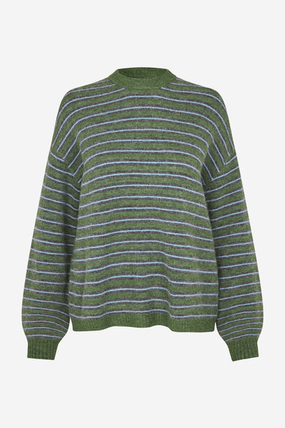 Enada Ls Knit St 7216 - Chive Stripe