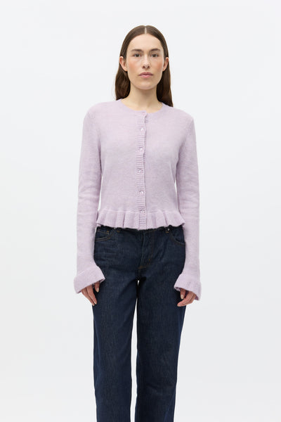 Engracie Ls Cardigan 7340 - Lavender Fog Mel