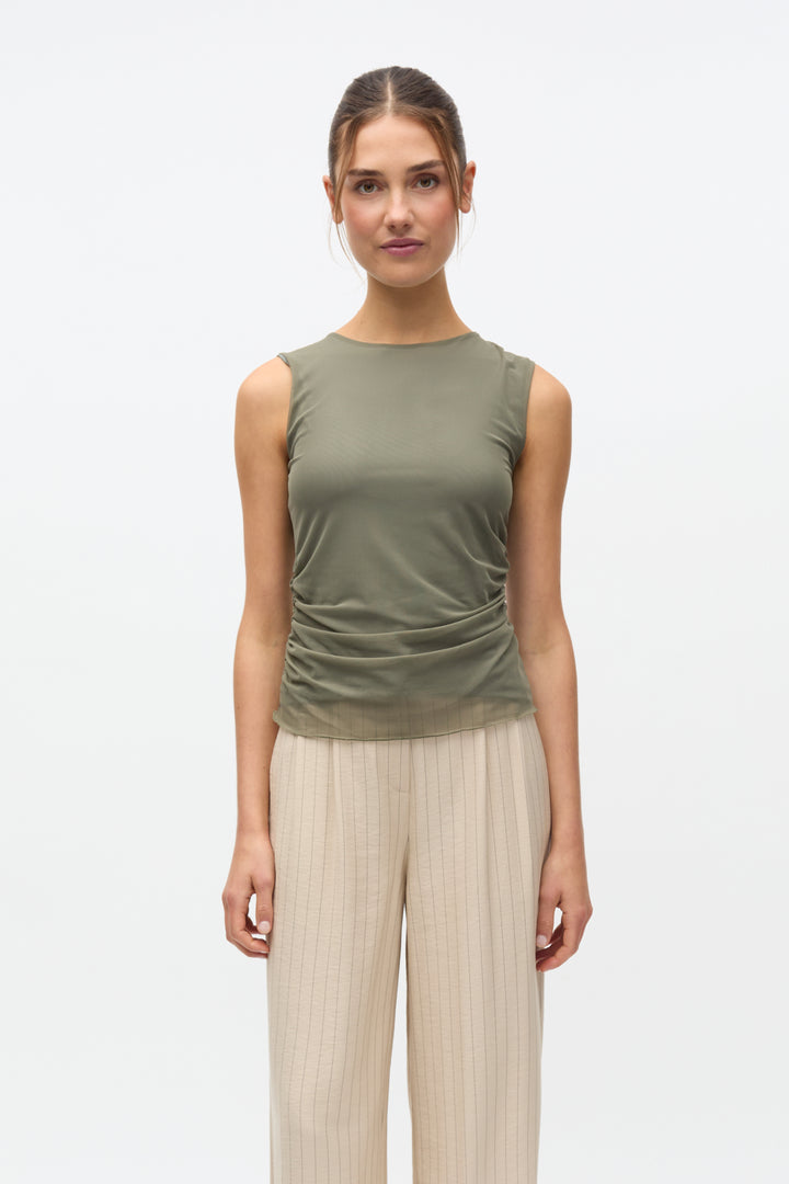Ennicola Tank Top 7042 - Smokey Olive