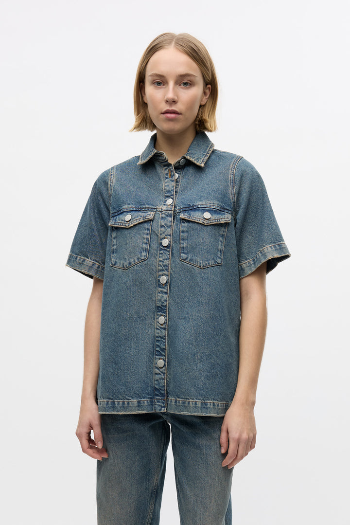 Enmass Ss Shirt 7215 - Tinted Blue