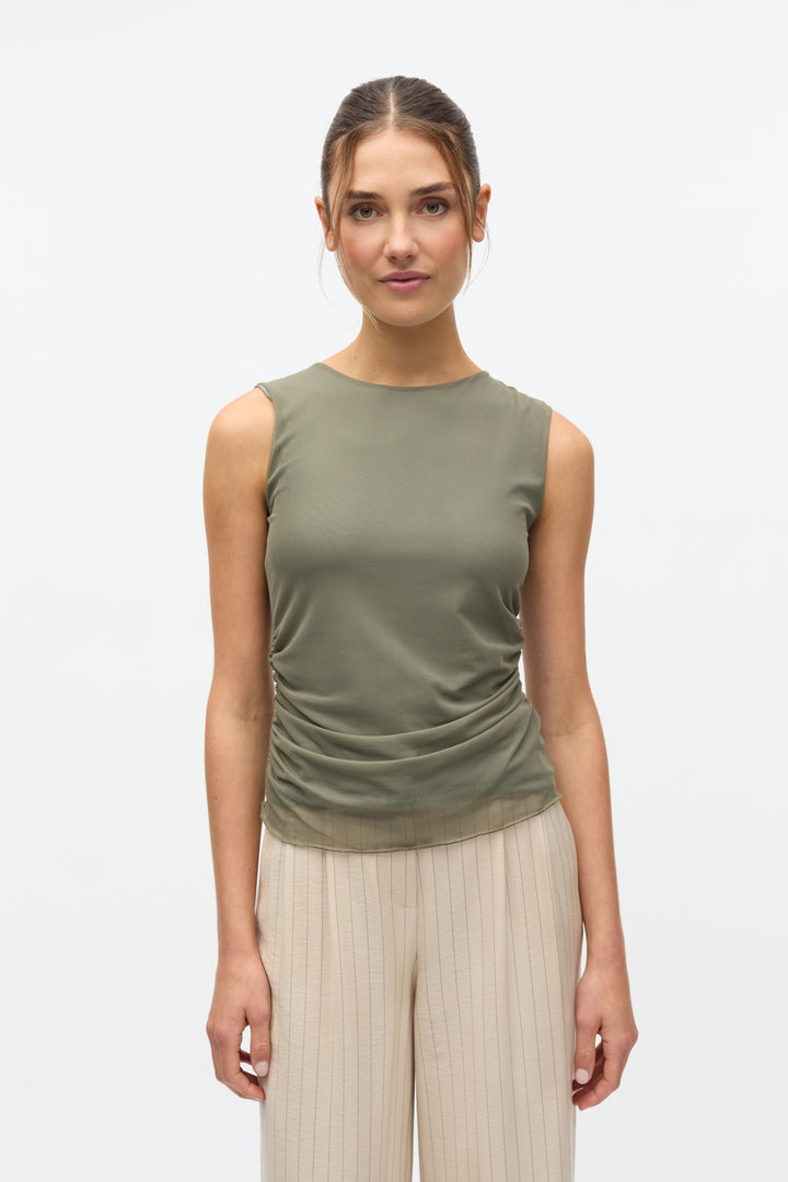 Ennicola Tank Top 7042 - Smokey Olive