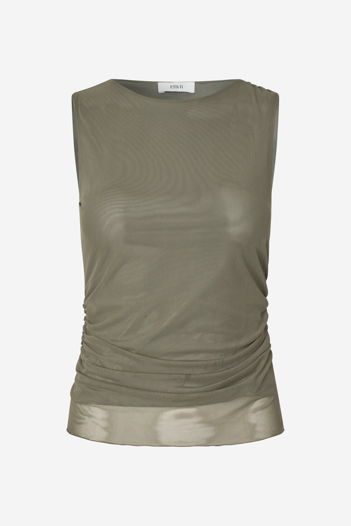 Ennicola Tank Top 7042 - Smokey Olive