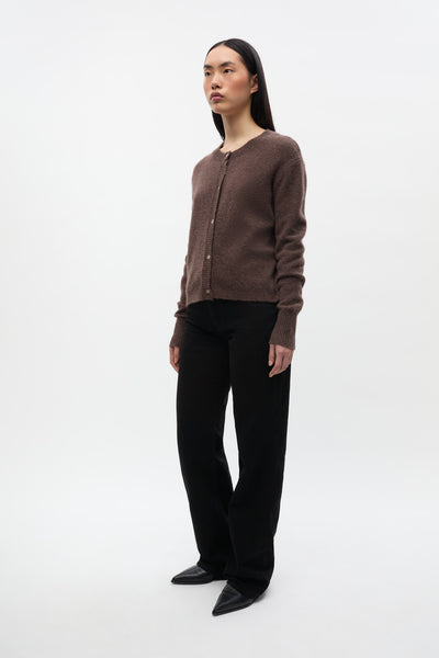 Enada Ls Cardigan 7216 - Chocolate Mel
