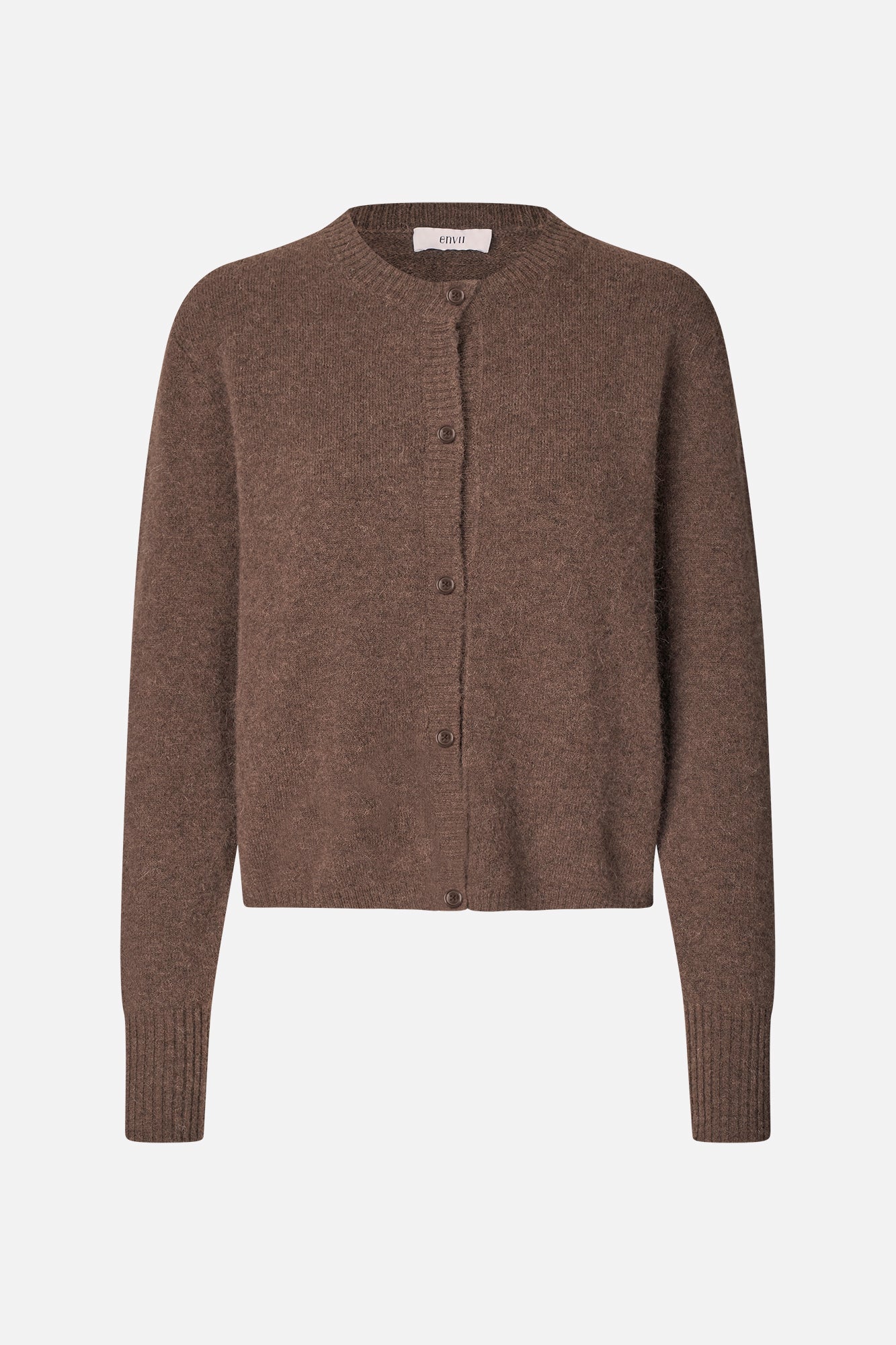 Enada Ls Cardigan 7216 - Chocolate Mel