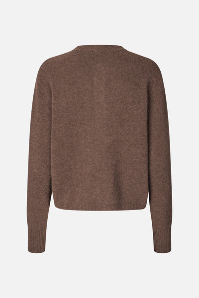 Enada Ls Cardigan 7216 - Chocolate Mel
