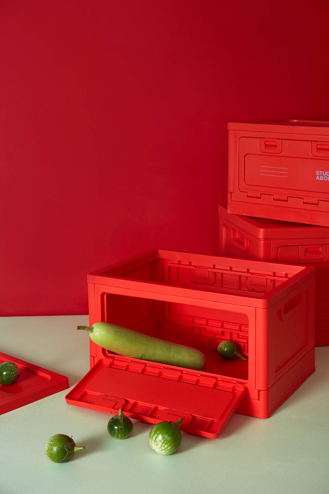 Box, Large, Red